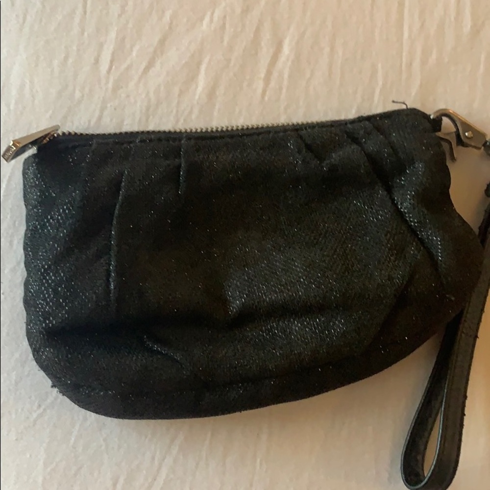 Black sparkley express wristlet